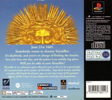 Versailles - A Game of Intrigue (EU) box cover back